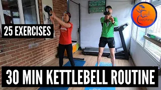 30 min Kettle bell routine.