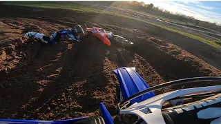 I BROKE MY LEG!!! first time on a yz125 (The Compound MX Facility)