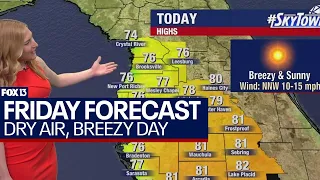 Tampa weather | dry, cool air following storms on April 12, 2024