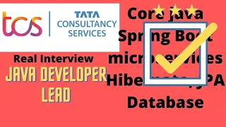 TCS java developer interview recording, Jan 2023| Core Java, spring, spring boot, database,hibernate