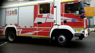 Feuerwehr im Einsatz in Bad camberg und Verstärkung aus würges