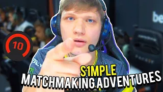 WHEN S1MPLE PLAYING MATCHMAKING