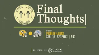 Final Thoughts: Packers vs. Lions