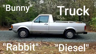 Rare 1981 Diesel Volkswagen Rabbit / Caddy Truck! (My First Diesel) (Part 1)