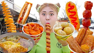MUKBANG 하이유의 휴게소 먹방! 우동, 떡볶이, 회오리감자,소떡소떡 Tteokbokki KOREAN REST STOP FOOD EATING SHOW | HIU 하이유