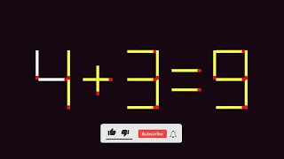 Matchstick Puzzles # 73 | Can you fix the math equation by moving one or two matchsticks?