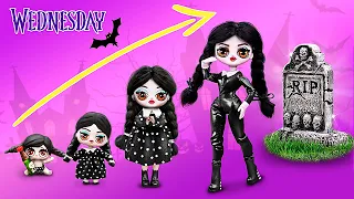 The Addams Family: Wednesday Growing Up! 30 LOL OMG DIYs