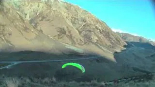 speed flying/ground launching  NZ winter '10