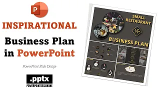 Inspirational Business Plan in PowerPoint | Small Restaurant🍽