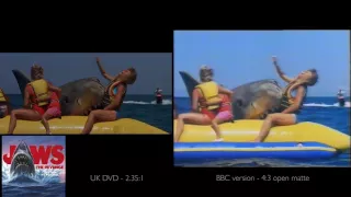 Jaws the Revenge Clips - DVD vs BBC cut
