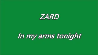 ZARD　In my arms tonight