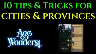 10 TIPS & TRICKS - CITY BUILD ORDER Guide AGE OF WONDERS 4