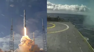 SpaceX Starlink launch & Falcon 9 first stage failed landing, 17 February 2020