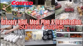 Summer Staples Costco Grocery Haul, Meal Plan, Food Prep & Organization! With Prices! New Containers