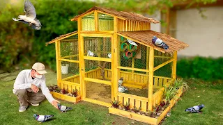Turn discarded wood into awesome pigeon cage