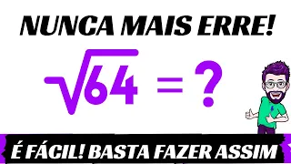 Como calcular Raiz Quadrada de 64 [+RÁPIDO ASSIM!]