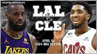 Los Angeles Lakers vs Cleveland Cavaliers Full Game Highlights | Apr 6 | 2024 NBA Season