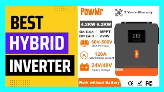 PowMr 6.2KW 4.2KW Hybrid Solar Inverter On Grid Pure Sine Wave Inverter