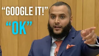 Muslim Apologist Rattled by Audience Member!