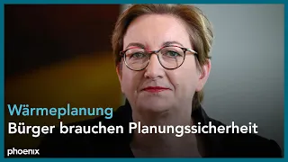 Bundesbauministerin Geywitz zum Gesetzentwurf zur Wärmeplanung am 16.08.23