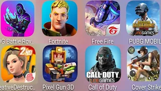 8 Games Battle Royale: PUBG Mobile & Free Fire & Call of Duty & Creative Destruction & Fortnite