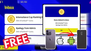 GET FREE 300 COINS JUST FOLLOW THIS STEPS 🥳@play_efootball  #efootball #freecoins