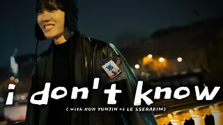 j-hope 'i don't know' [ROMANIZED LYRICS + HANGUL + ENGLISH TRANS]