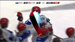 Russia россия vs сша Usa 2-0 IIHF WJC 2014/2015 2015-01-02 Part 2 of 5