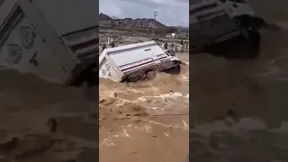 Спасли человека от наводнения в Саудовской Аравии #shorts