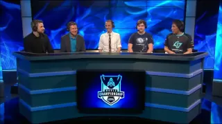 Scumbag Krepo cheats to get his tweet on the screen and win :) #PunsOfDamage | Worlds 2013 day 3