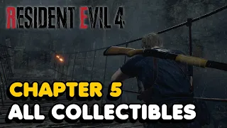 Resident Evil 4 Remake - Chapter 5 All Collectible Locations (Weapons, Treasures, Castellans...)