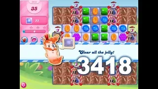 Candy Crush Saga Level 3418 (3 stars, No boosters)