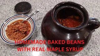 BAKED BEANS WITH MAPLE SYRUP 1