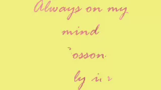 always on my mind - bosson