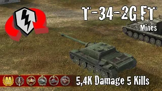 T-34-2G FT  |  5,4K Damage 5 Kills  |  WoT Blitz Replays