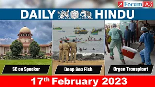 Daily Hindu | News Analysis |17 February 2023 | UPSC Current Affairs | Mains & Prelims '23