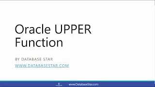 Oracle UPPER Function