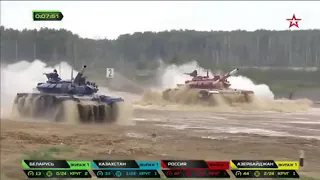 Танковый биатлон 2019, летающий танк.