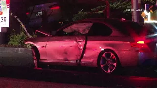 Car into Business / Norwalk   RAW FOOTAGE