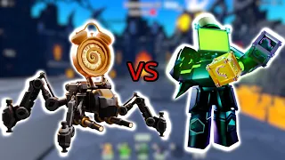 CLOCK SPIDER VS TITAN CLOVER MAN IN TOILET TOWER DEFENSE !