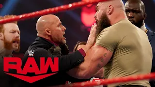 Braun Strowman attacks Adam Pearce amid Team Raw chaos: Raw, Nov. 23, 2020