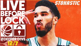 NBA DFS Deeper Dive & Live Before Lock (Wednesday 12/7/22) | DraftKings & FanDuel NBA Lineups