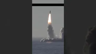 Russian Nuclear Submarine Successfully Test-Fires Bulava intercontinental Ballistic Missiles #Shorts