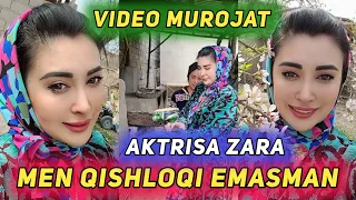 AKTRISA ZARA MEN QISHLOQI EMASMAN.. MUHLISLARIGA MUROJAT