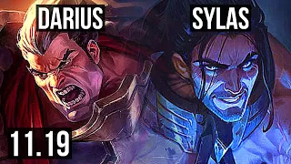 DARIUS vs SYLAS (TOP) | 13/1/2, 1.8M mastery, Legendary, 600+ games | KR Diamond | v11.19