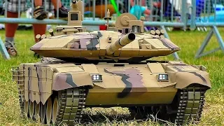RC MODEL TANK COLLECTION SCALE MODELS MILITARY VEHICLES IN MOTION OUTDOOR ARMY