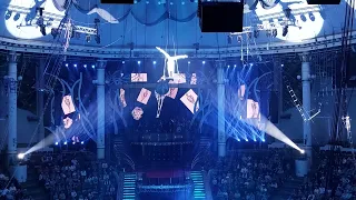 Воздушный гимнаст на штейн-трапе Олег Спигин. В цирке 🎪 Никулина на Цветном бульваре В шоу Акварель.