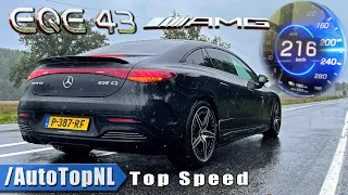 Mercedes AMG EQE 43 | Acceleration Top Speed DRIFTS & SOUND!? by AutoTopNL