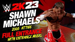 SHAWN MICHAELS WWE 2K23 ENTRANCE - #WWE2K23 SHAWN MICHAELS FULL ENTRANCE 2005 ATTIRE