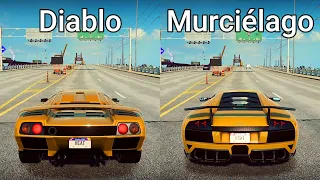 NFS Heat: Lamborghini Diablo SV vs Lamborghini Murciélago SV - Drag Race